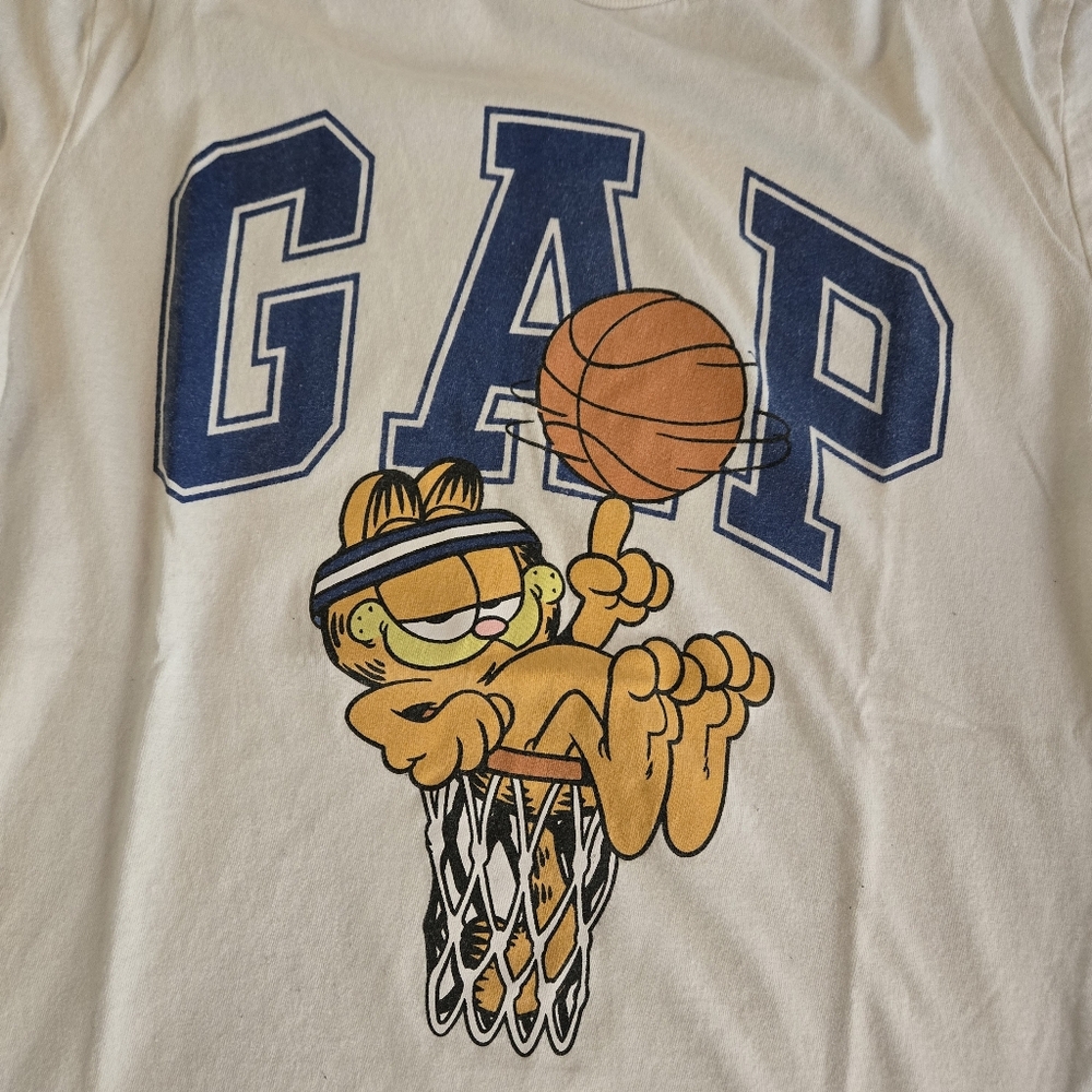 Gap 2 Boys Long Sleeve Basketball Graphic Tshirts - L garfield ghosts - Picture 3 of 7